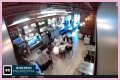 Four masked individuals remove Israeli flags at a Philadelphia cafe. - SarkariResult