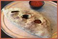 How big is a mellow mushroom calzone?